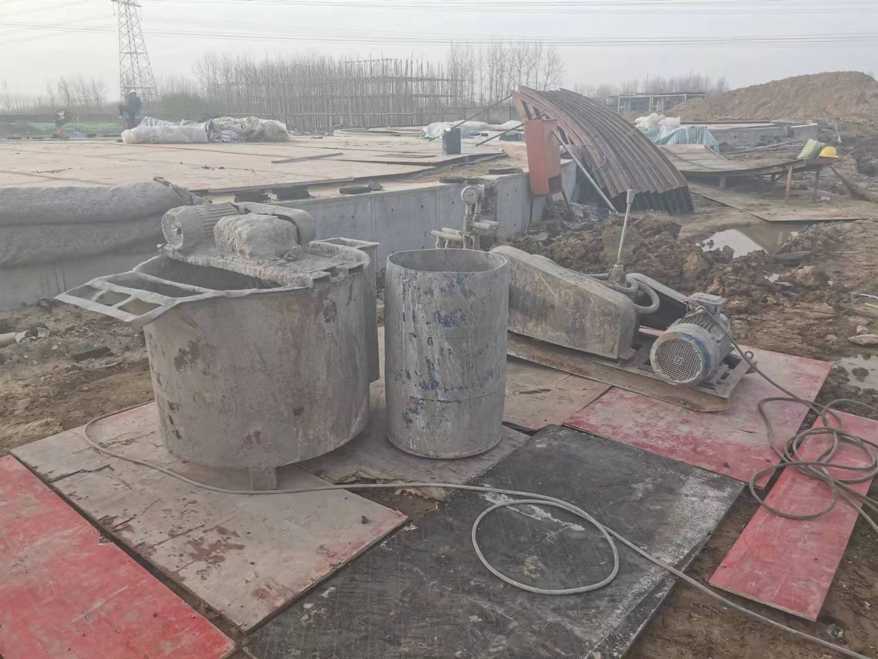 彭市镇设备基础注浆